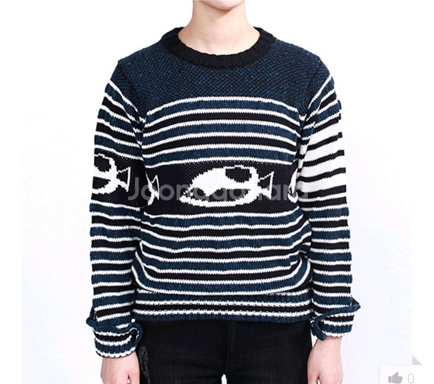 정품)톰브라운 피쉬스트라이프 니트 새상품--5