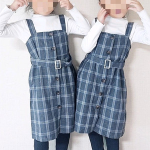 쌍둥이 멜빵치마 110