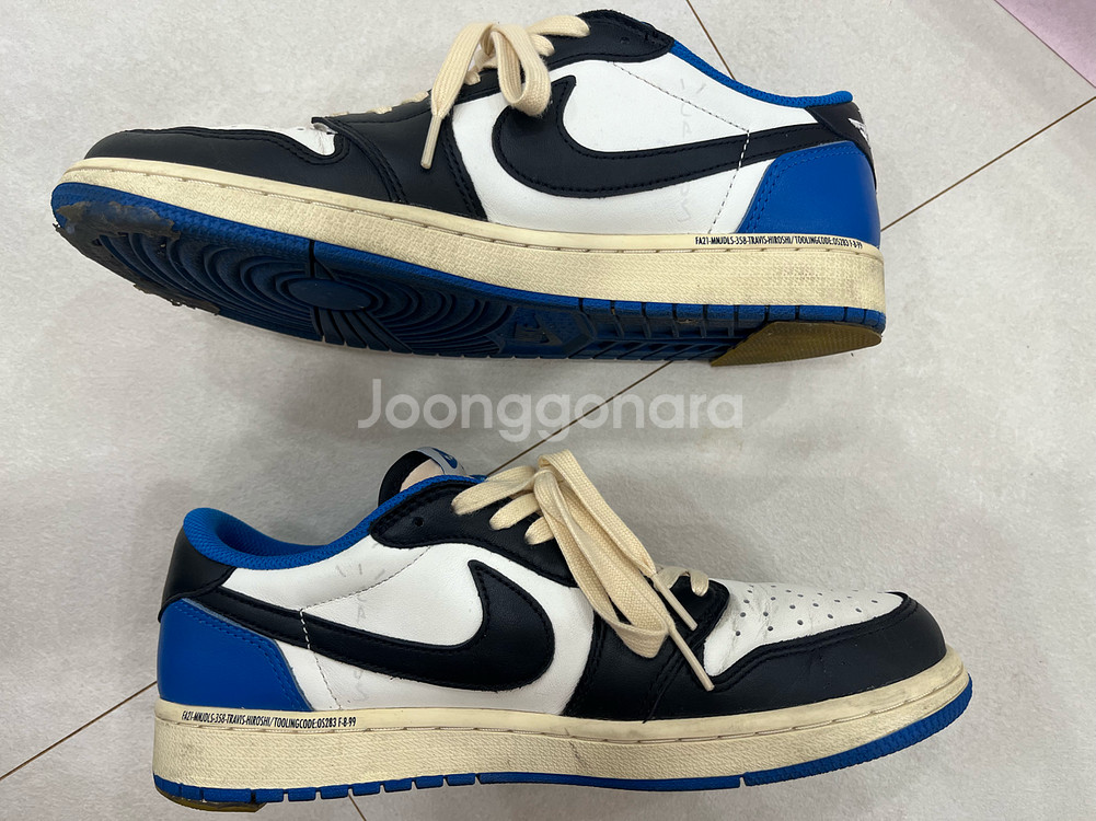나이키x스캇x프라그먼트 조던1로우 265--4