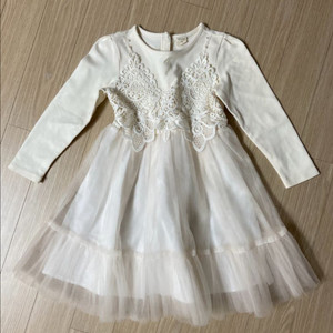 치크 여아 레이스 튜튜 드레스 아이보리 130 사이즈