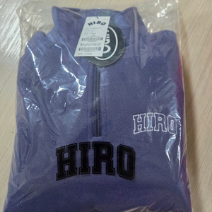 히로 블랭크 플리스 하프 집업 퍼플 130