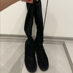 타임 블랙 스웨이드 앵클부츠 240