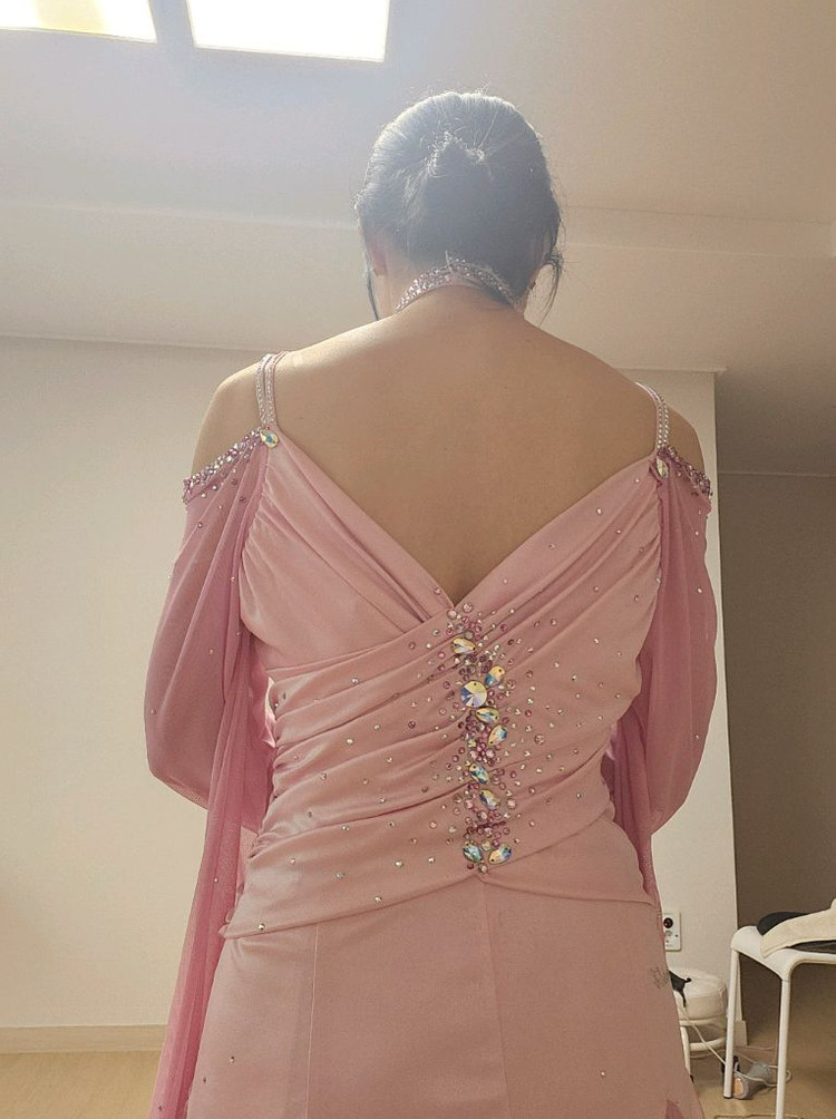 슈니트 드레스 왈츠파티복--2