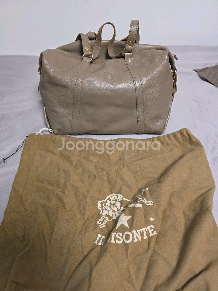 일비종떼 신품 가죽 보스턴백--0