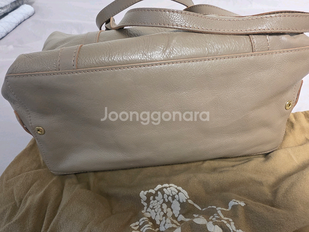 일비종떼 신품 가죽 보스턴백--3