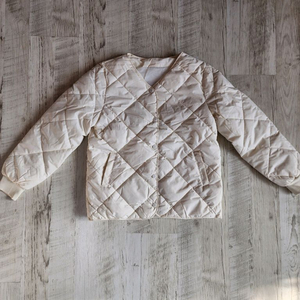 (새상품) 여성 아이보리 경량패딩 M사이즈 팜.