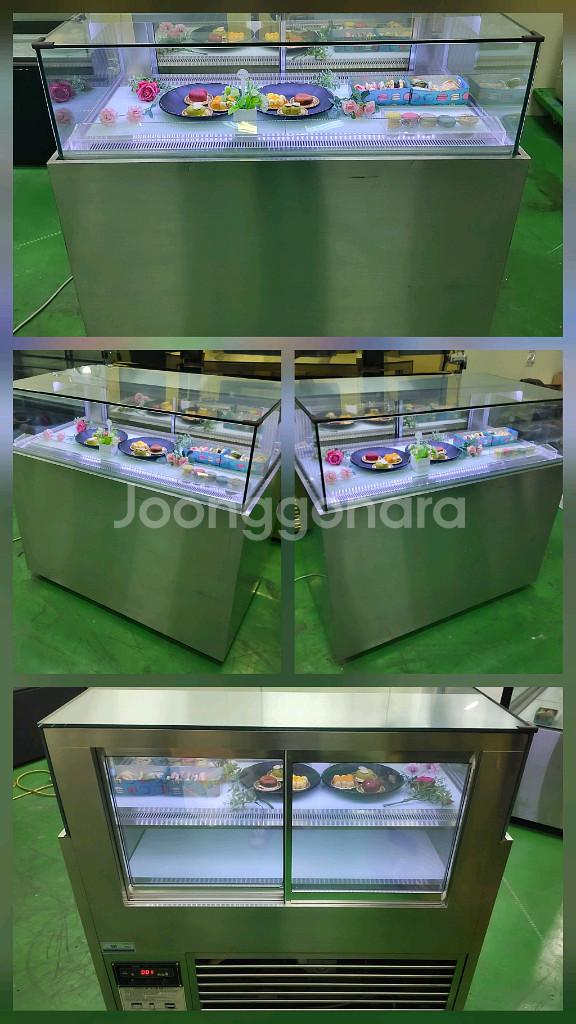 명품 BKC 마카롱 샌드위치 냉장 쇼케이스 앞1단뒤2단--3