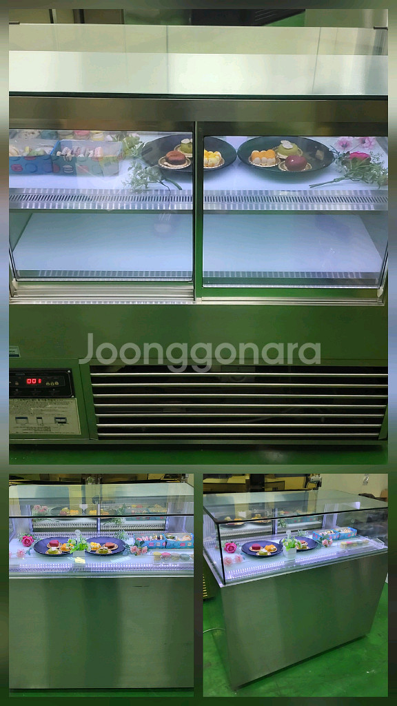 명품 BKC 마카롱 샌드위치 냉장 쇼케이스 앞1단뒤2단--4