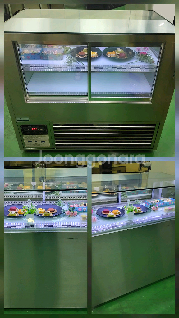 명품 BKC 마카롱 샌드위치 냉장 쇼케이스 앞1단뒤2단--5