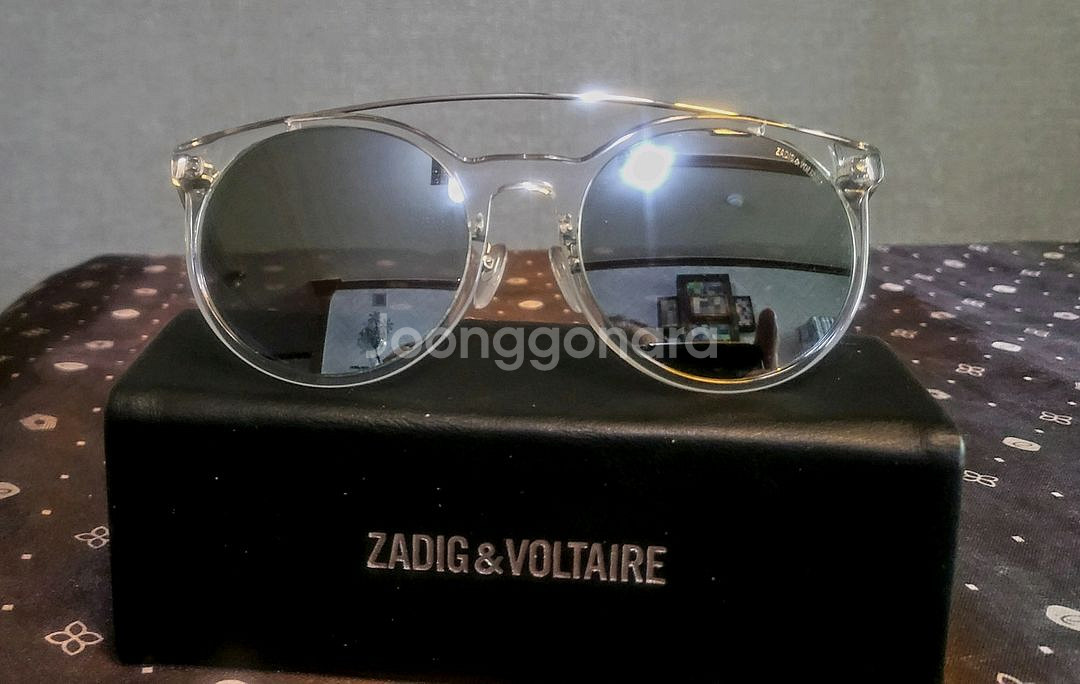 [미사용 새상품] 쟈딕앤볼테르 투톤 실버 미러선글라스--1