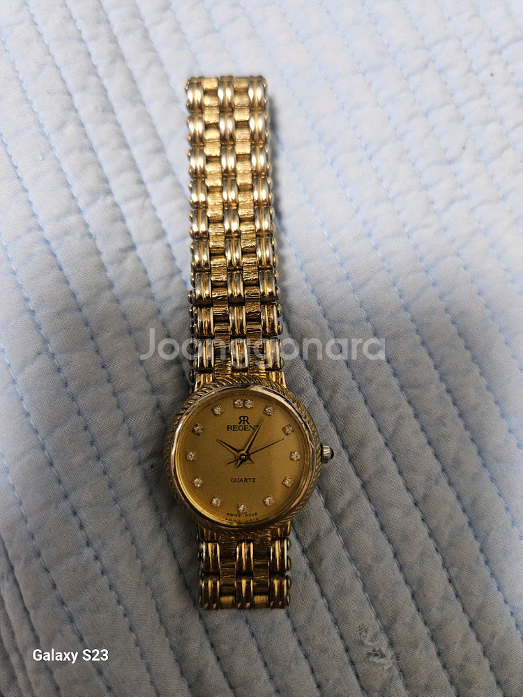 빈티지 골드 시계--0