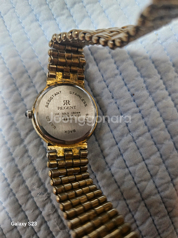 빈티지 골드 시계--1