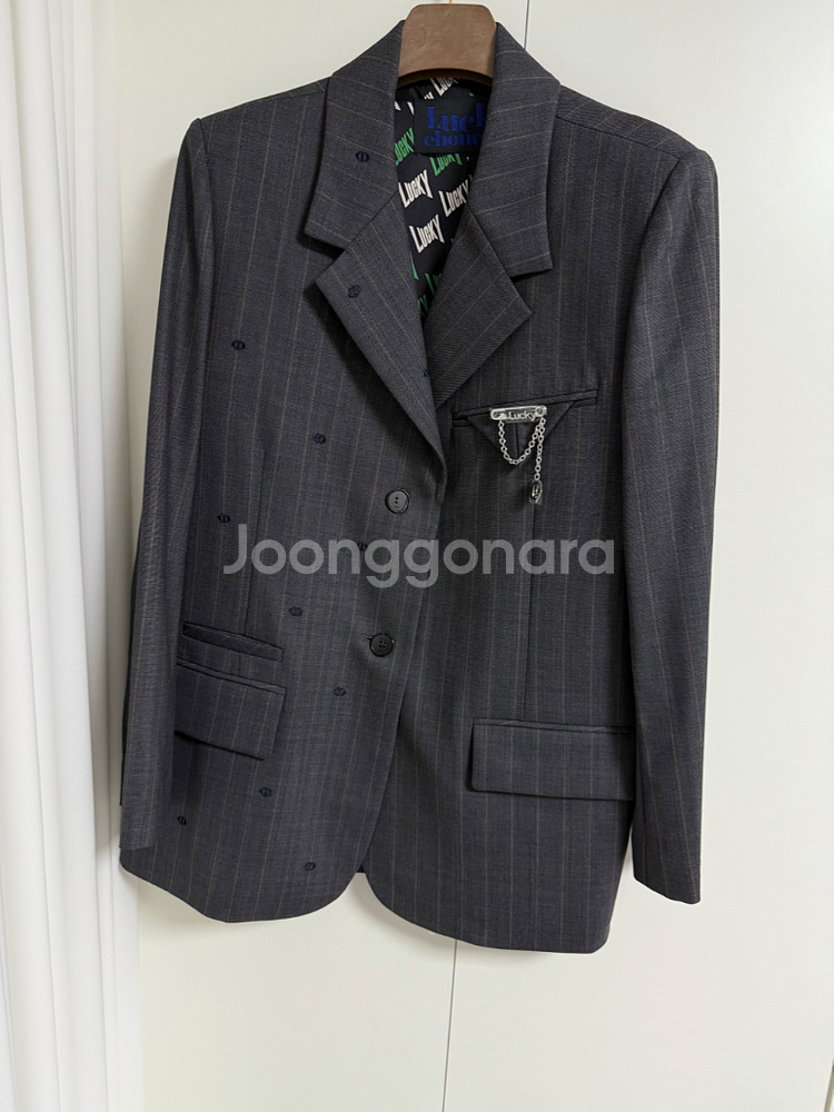 2024 럭키슈에뜨 자수 엠블럼 자켓--0