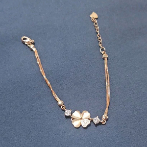 925실버 로즈네이클로버 팔찌[새제품]