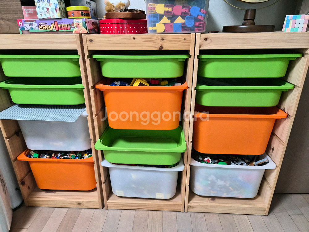 이케아 트로파스트 원목 정리대--0