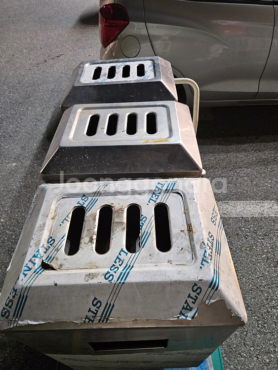 스텐쓰레기통 스텐쓰래기통 정원쓰레기통 공원쓰레기통 분리수거함 분리수거통 팝니다.--2