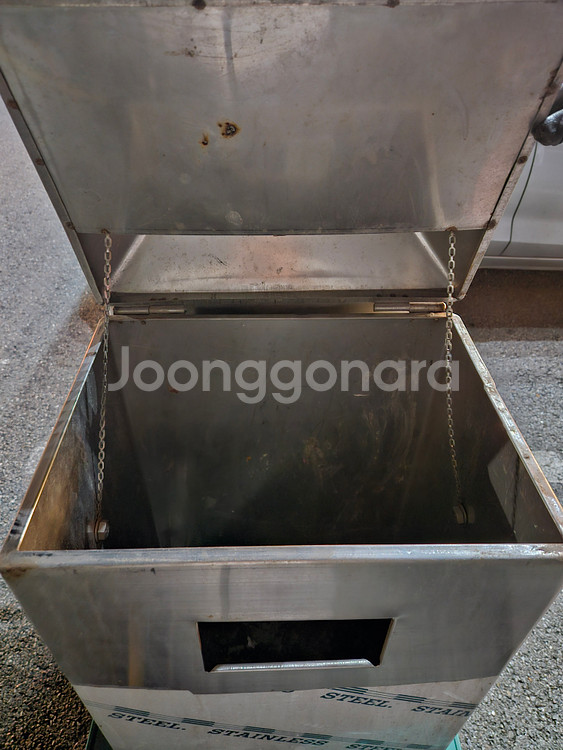 스텐쓰레기통 스텐쓰래기통 정원쓰레기통 공원쓰레기통 분리수거함 분리수거통 팝니다.--3