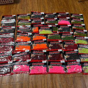 다미끼 에어크로우 3인치 웜 새상품 일괄 대량 싸게 판매합니다