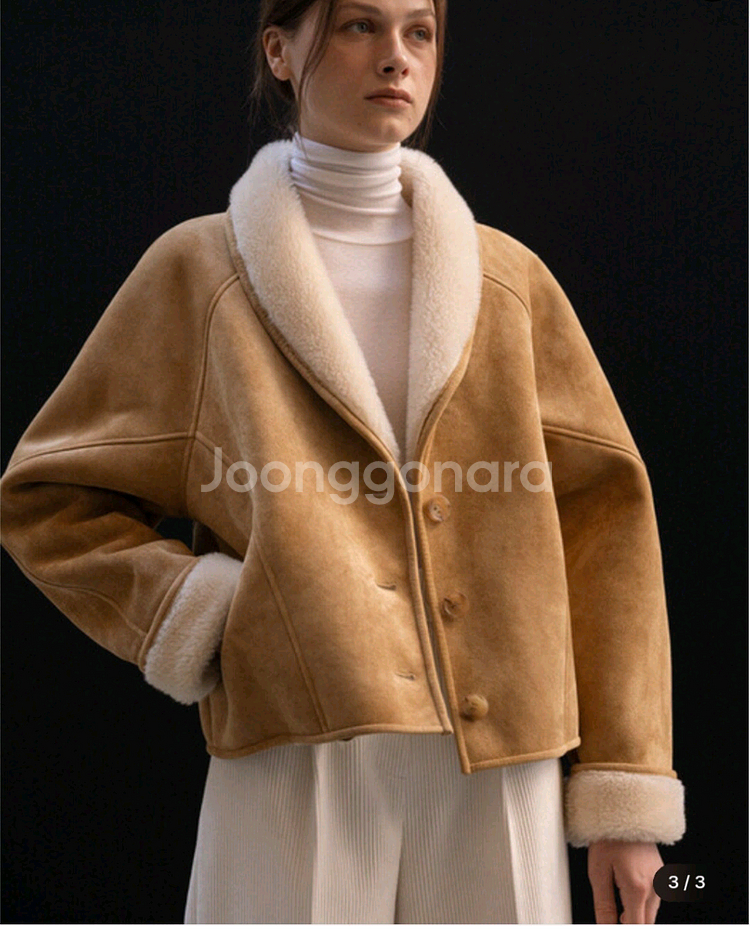 le 시그니처 시어링 자켓 무스탕 여성--2