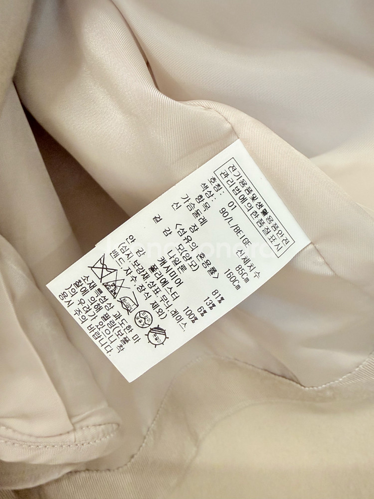 올리브데올리브 빅카라 핸드메이드코트 캐시미어블렌드--5