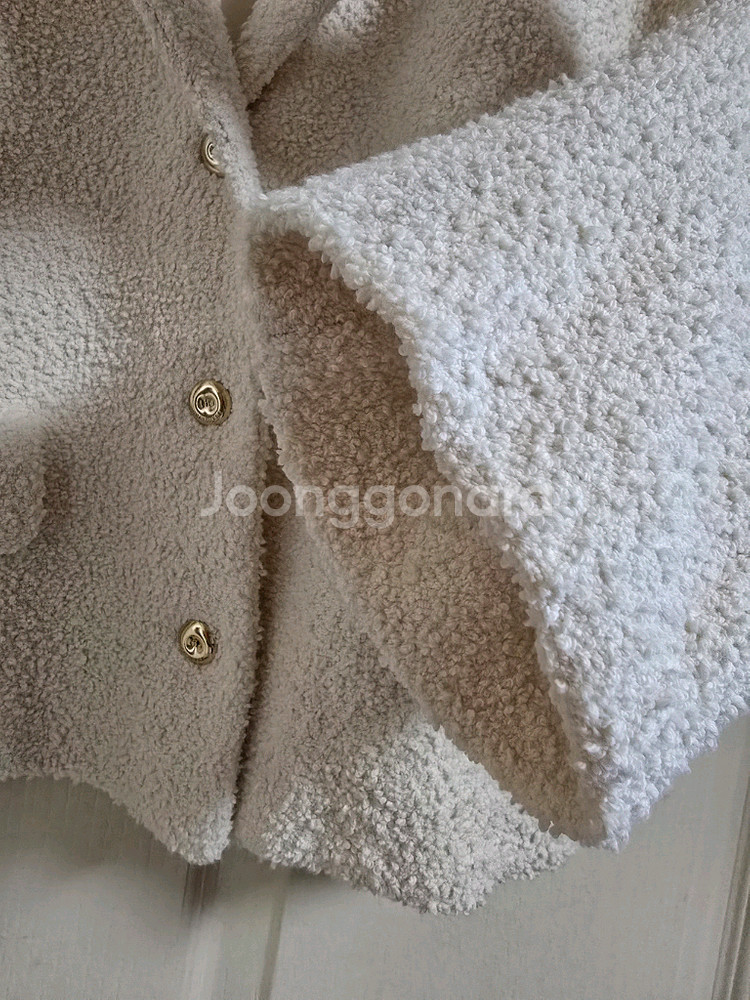 한섬 더캐시미어 부클 레글런 슬리브 자켓--2