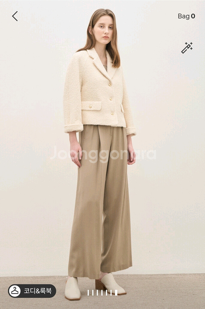 한섬 더캐시미어 부클 레글런 슬리브 자켓--8