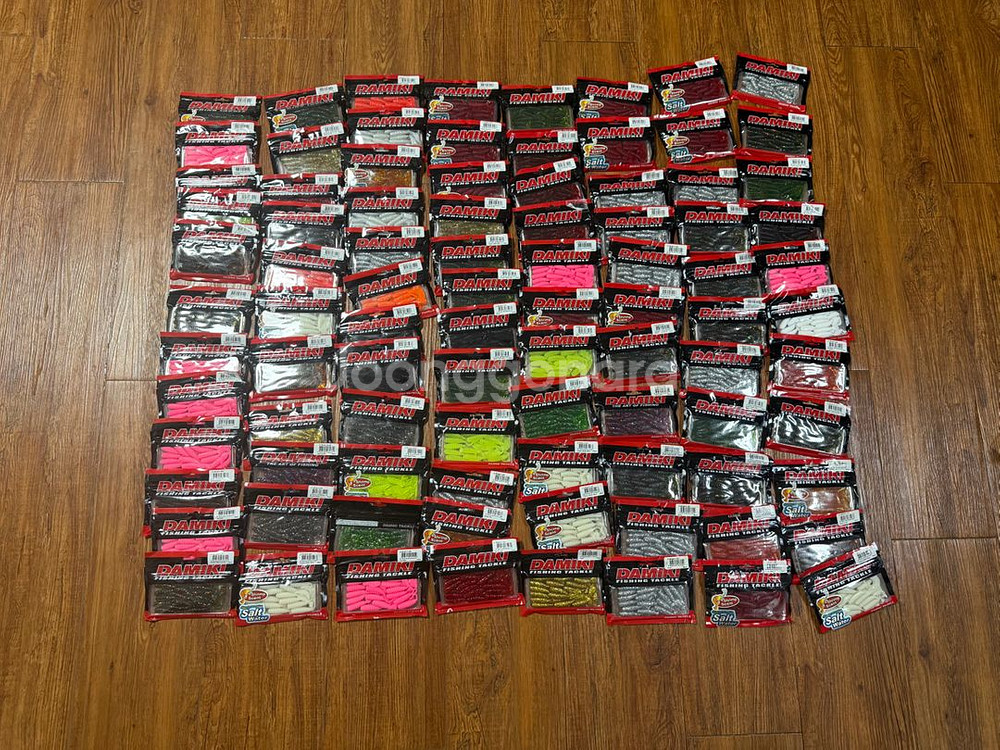 다미끼 D그럽 3인치 웜 새상품 대량 일괄 싸게 판매합니다--1