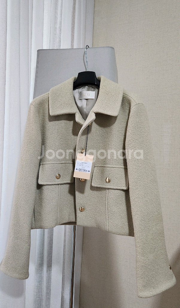 SJSJ 울 블렌드 부클 자켓--0