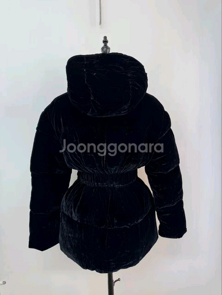 벨벳 후드 패딩 점퍼--0
