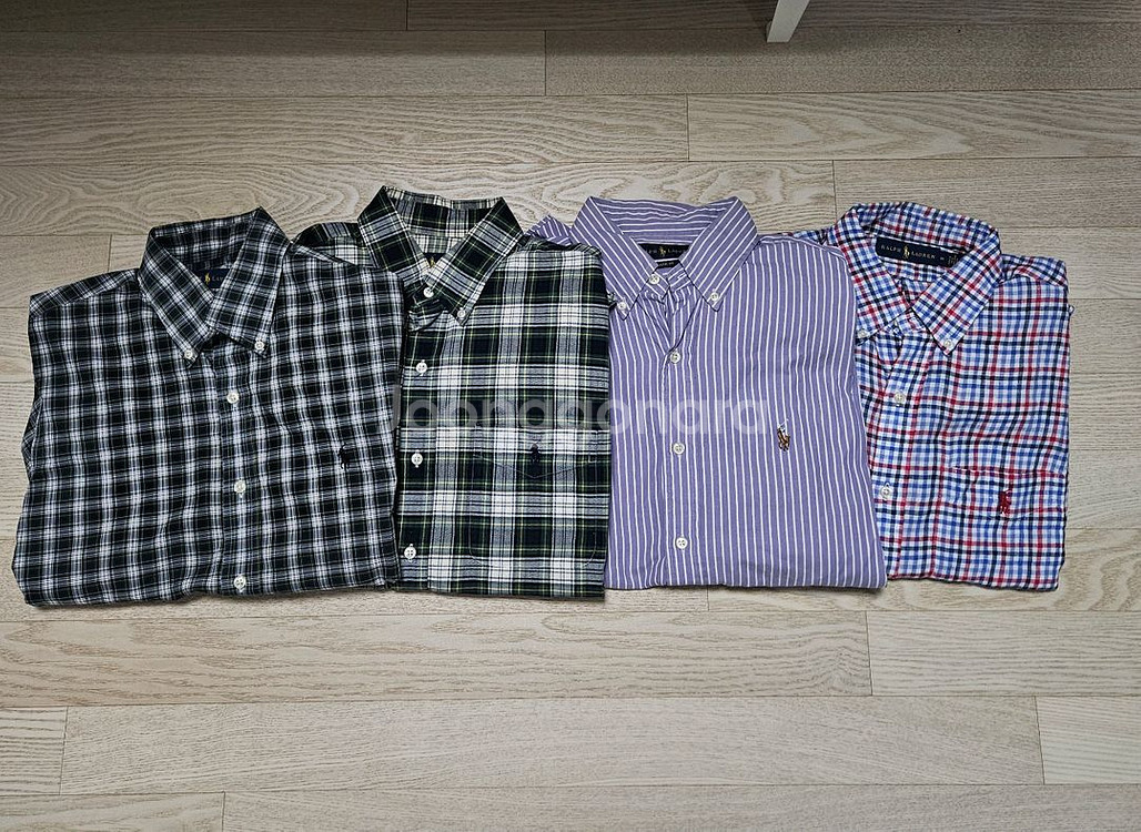 폴로 랄프로렌 잔체크 스프라이트 셔츠남방--0