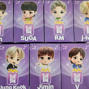 맥도날드 BTS 타이니탄 피규어 풀세트 이미지