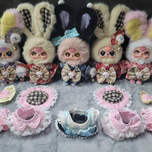 베이비쓰리 기모노 100%얼굴 폰스트랩 거울 빗 인형