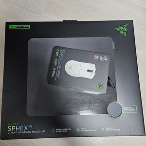 (미개봉)레이저 데스에더 v3프로+sphex v3 패드
