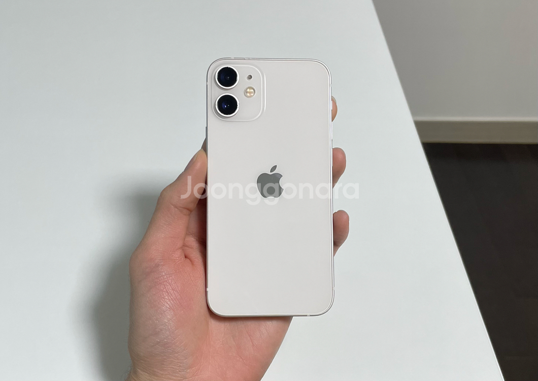 [배터리 100%] 아이폰 12미니 화이트 128GB--9