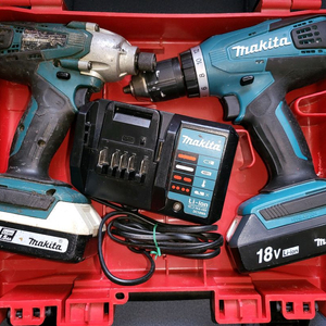 마끼다 마키타 충전 드릴 콤보 (스크류, 임팩) 세트
