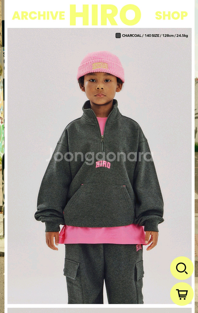 히로 블랭크 하프집업/블랭크 스웨트팬츠 170--1