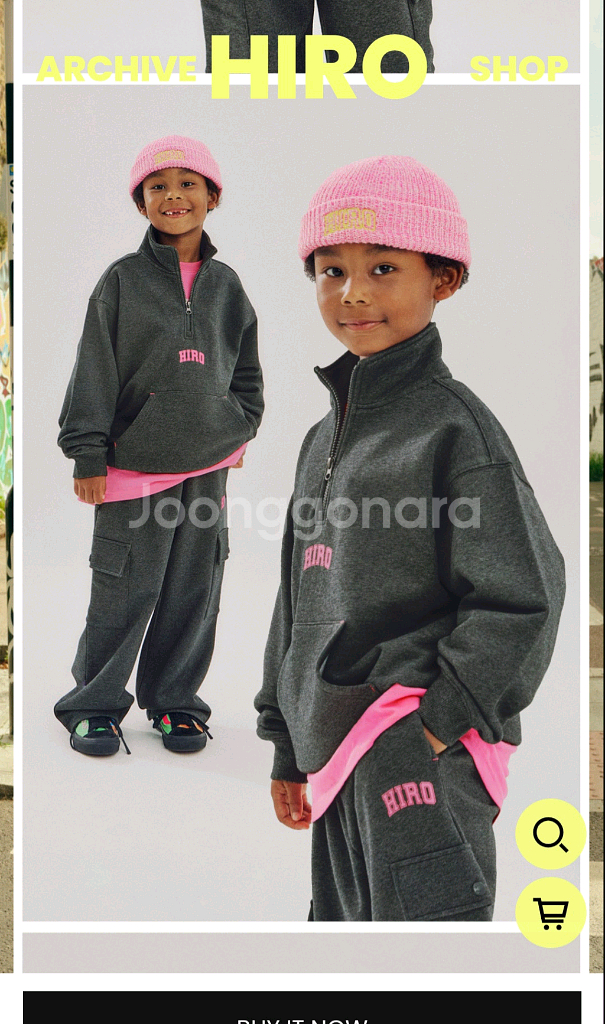 히로 블랭크 하프집업/블랭크 스웨트팬츠 170--2