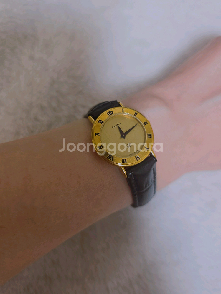 구찌 정품 골드써클 3000L 여성 명품시계 특가!--1