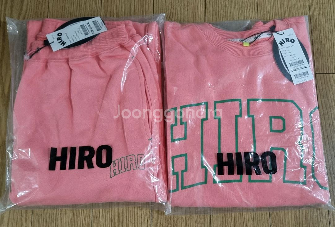 히로 블랭크 스웨트셔츠 조거팬츠 160--0