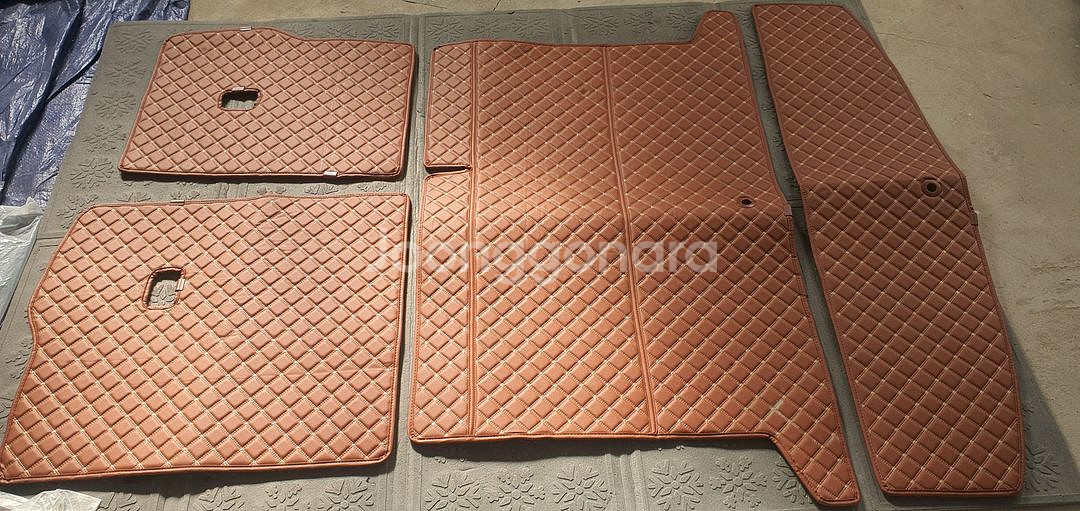 싼타페TM 5인승 트렁크에 딱 맞는 매트입니다. 고급스러운 다이아몬드 퀼팅 디자인이 돋보입니다.--0