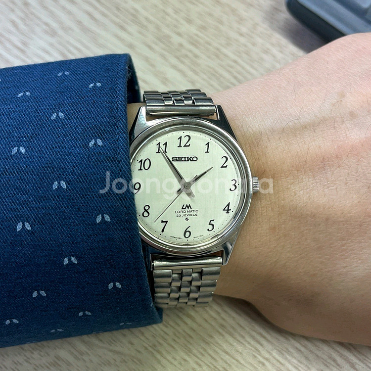 세이코 로드매틱 빈티지 시계 린넨 다이얼--1
