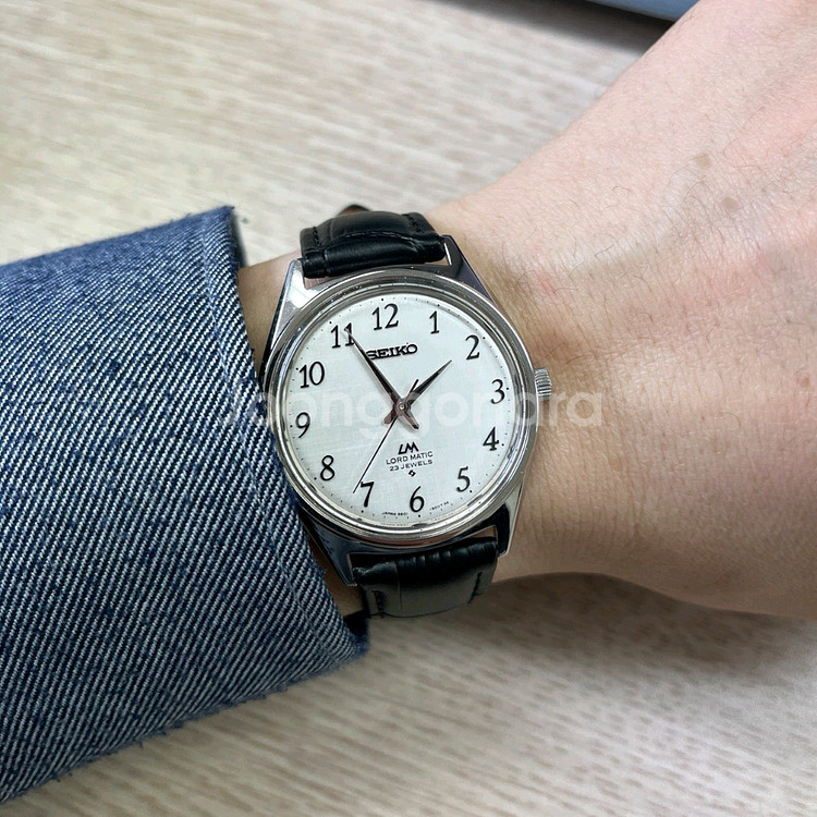 세이코 로드매틱 빈티지 시계 린넨 다이얼--0