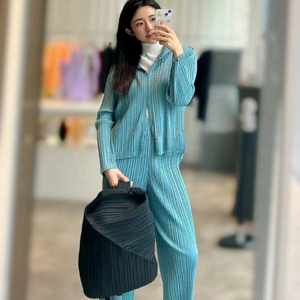 플리츠플리즈 스타더스트 후드자켓 &원피스