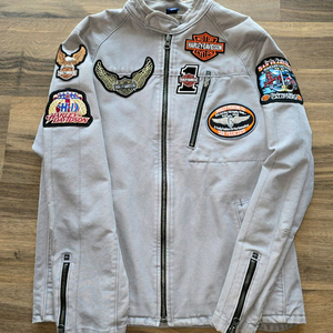 할리 데이비슨 X 미국 더들리 퍼킨슨 패치 커스텀 라이더 자켓 L