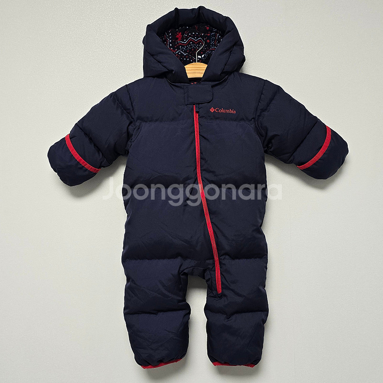 아우터[베이비 6~12m] 컬럼비아 다운 패딩 우주복 네이비 키즈--0