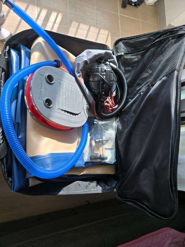 에어프렌즈 에어매트200*200 10cm 트윈 전동펌프 포함--2