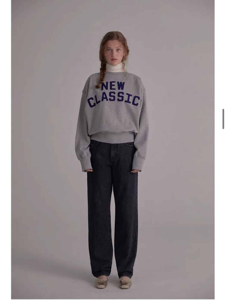 노앙 보트넥 맨투맨 이미지