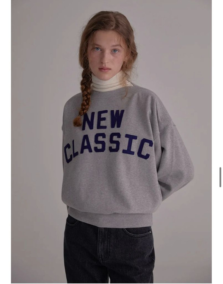 노앙 보트넥 맨투맨 이미지