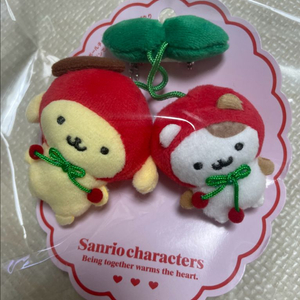 체리폼폼푸린 머핀 인형키링 새상품