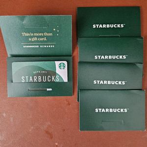 스타벅스 기프트카드 1만원권 5장